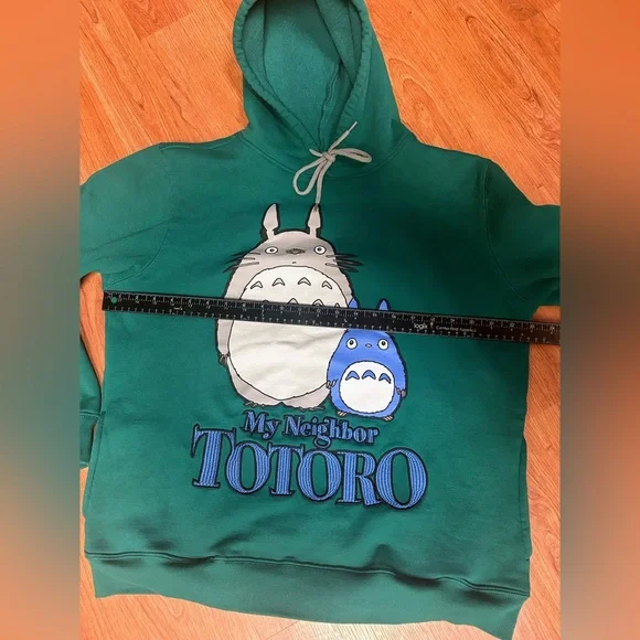 My Neighbor Totoro Kanji Hoodie Sweatshirt Pullover Totoro Large Unisex - Picture 6 of 6